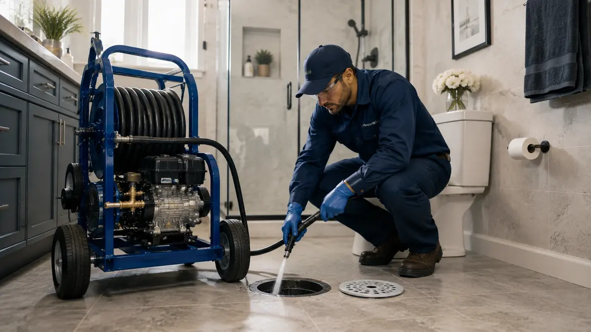 Bathroom Drain Hydro Jetting in Thousand Palms