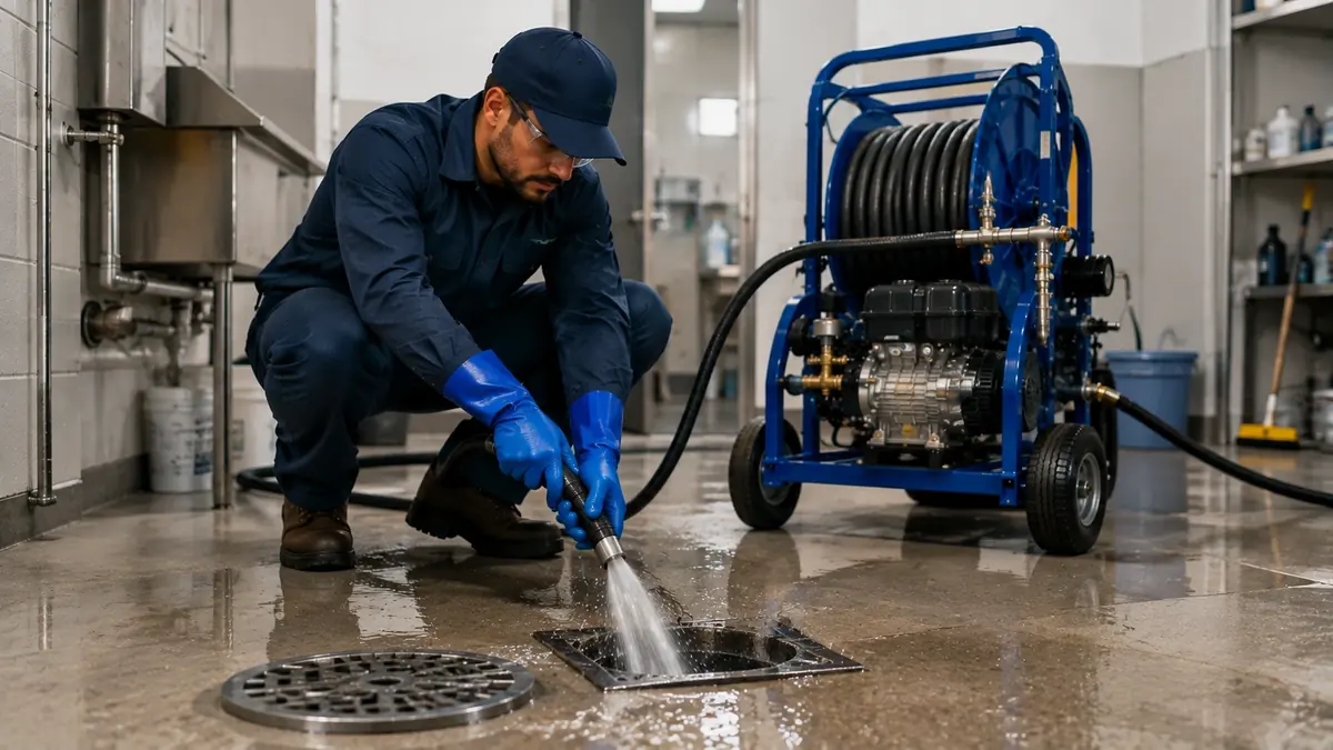 Floor Drain Hydro Jet Cleaning in Thousand Palms