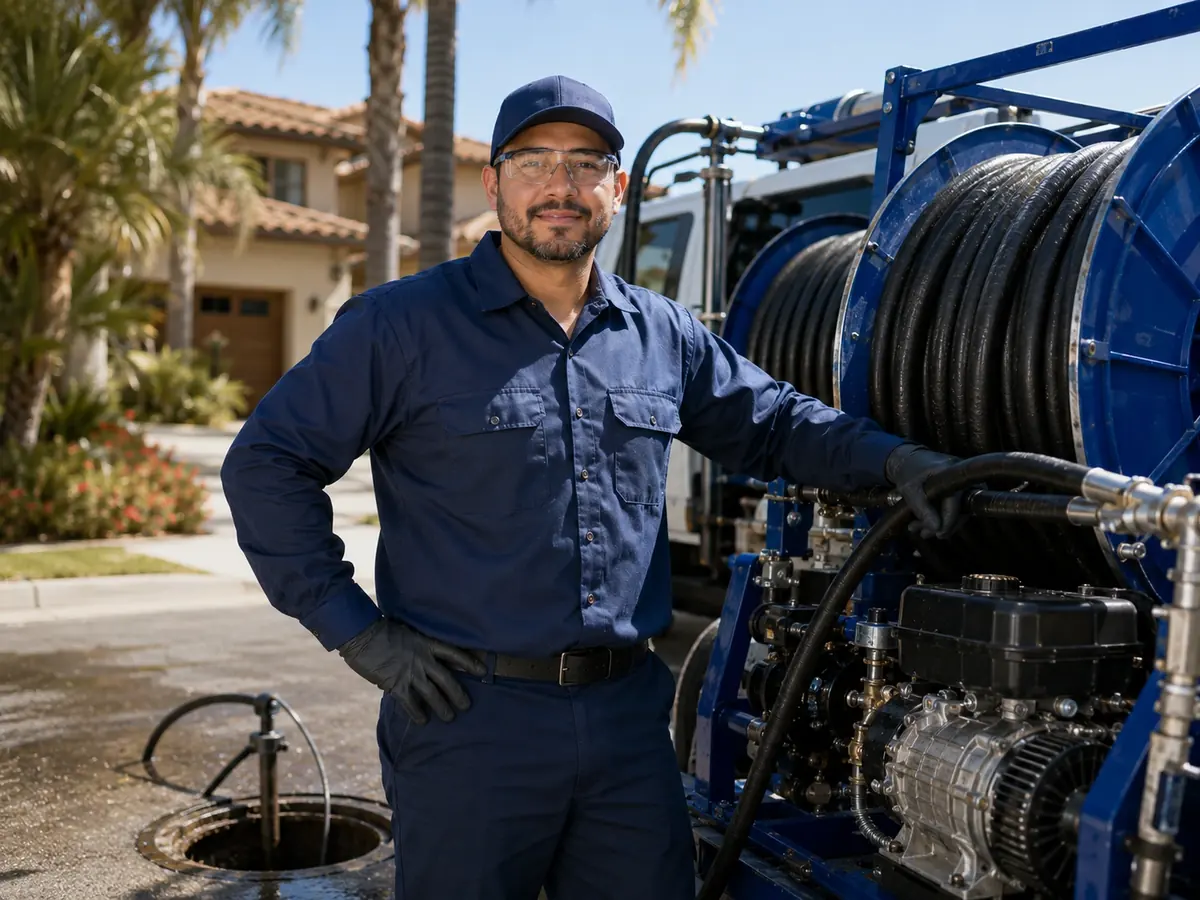 Hydro jet sewer cleaning in Thousand Palms
