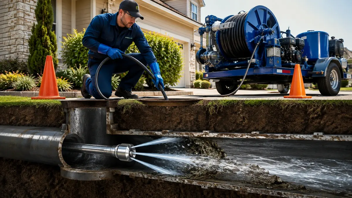 Main Sewer Line Hydro Jet Cleaning in Thousand Palms